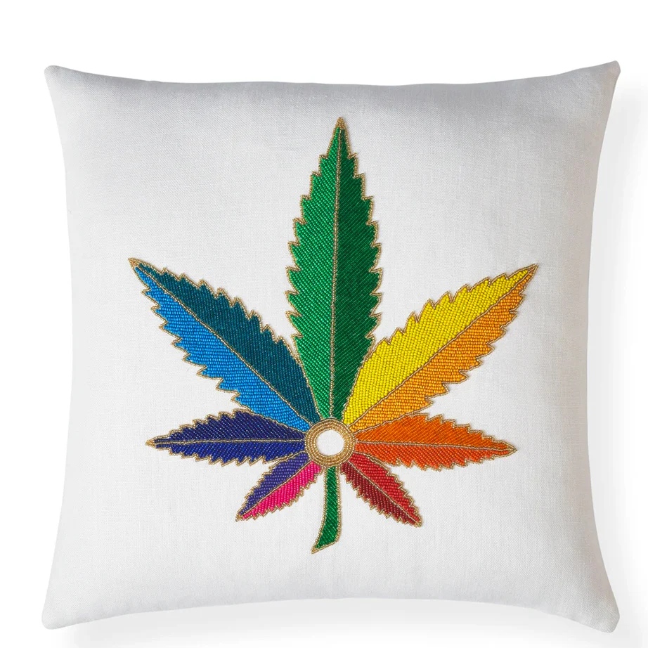 Sinsemilla Beaded Pillow