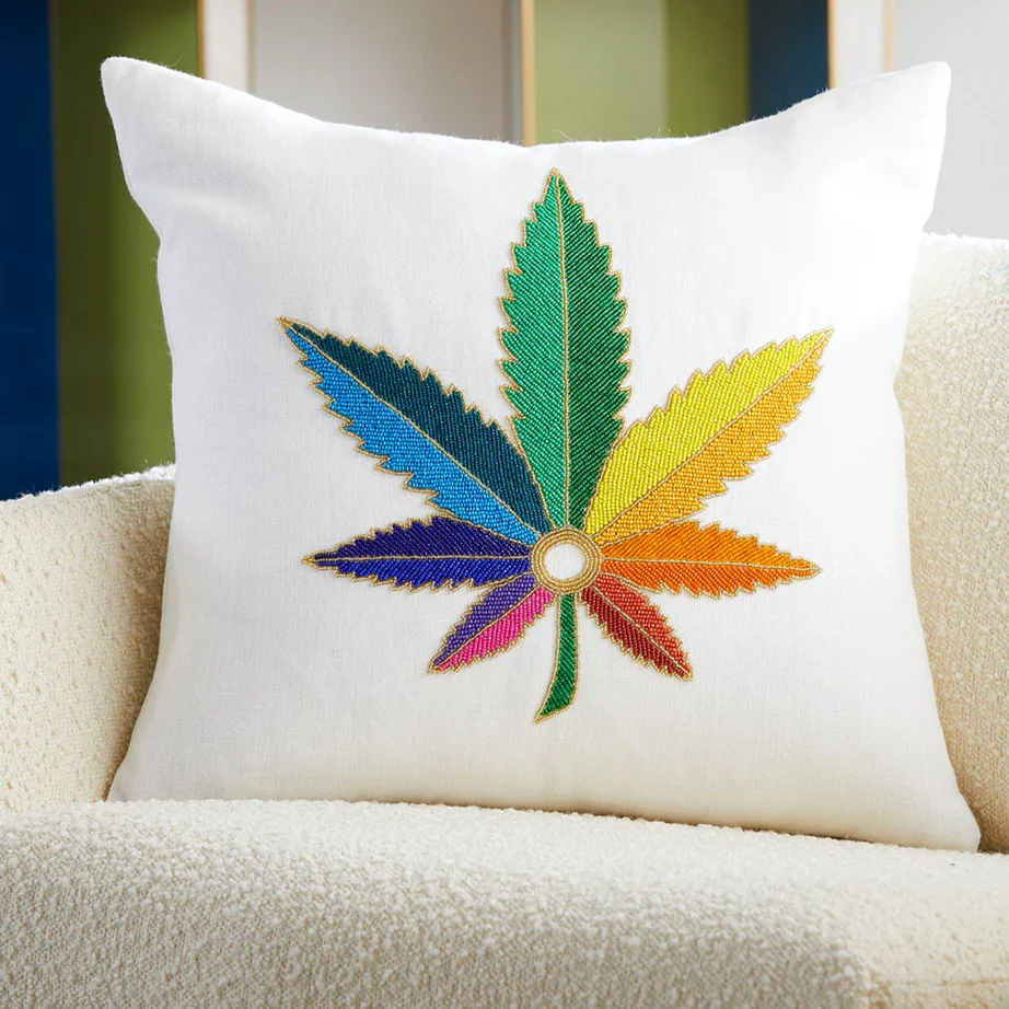 Sinsemilla Beaded Pillow - Image 2